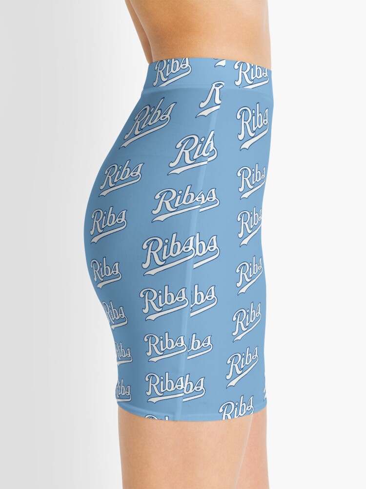 Alternate view of KC Ribs - Powder Blue 2 Mini Skirt
