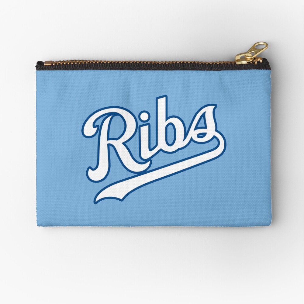 KC Ribs - Powder Blue 2 Zipper Pouch