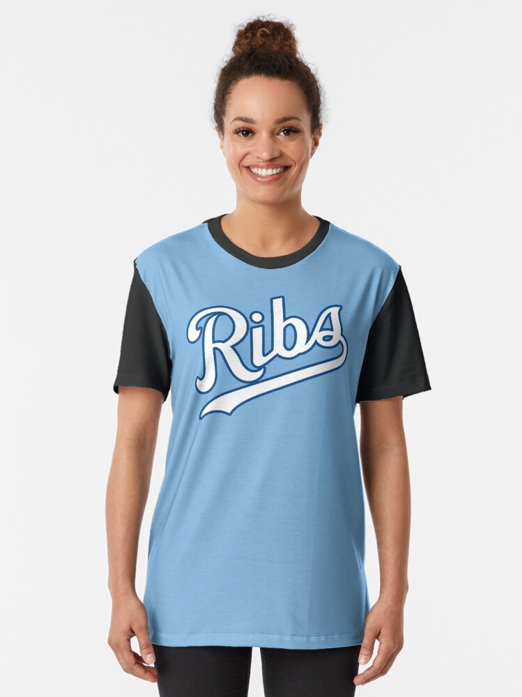 Alternate view of KC Ribs - Powder Blue 2 Graphic T-Shirt