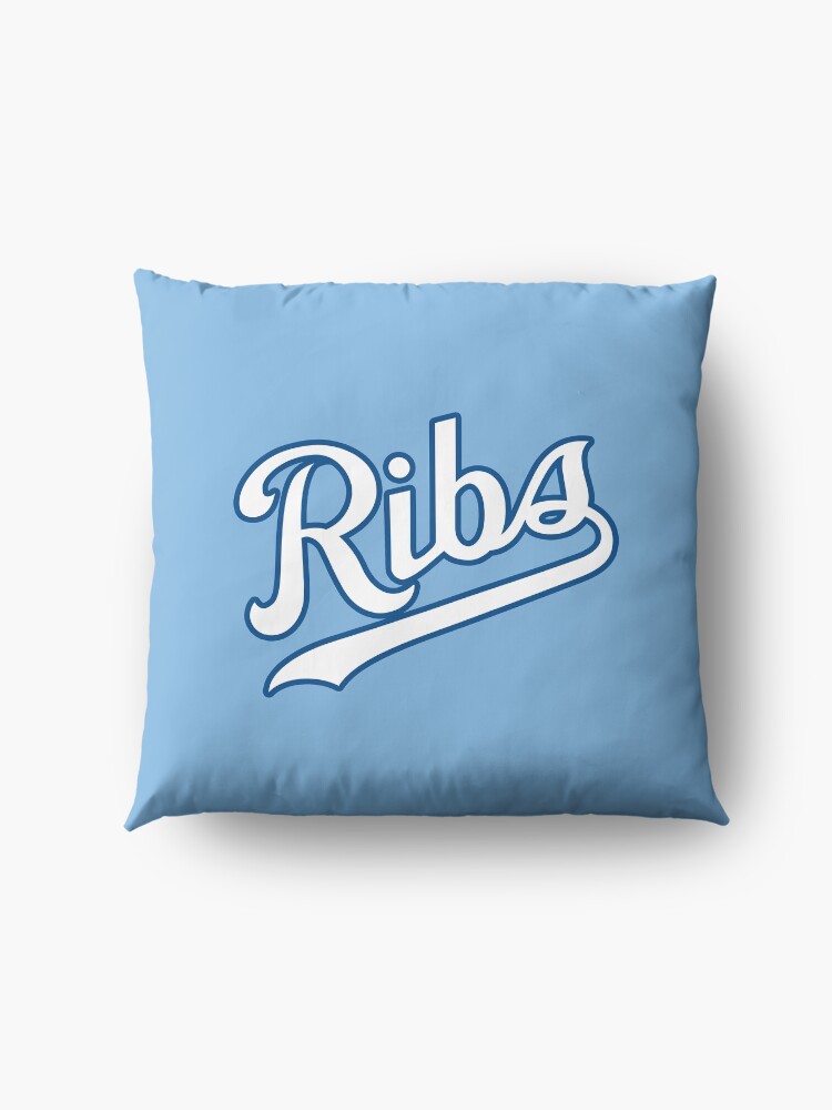 Alternate view of KC Ribs - Powder Blue 2 Floor Pillow