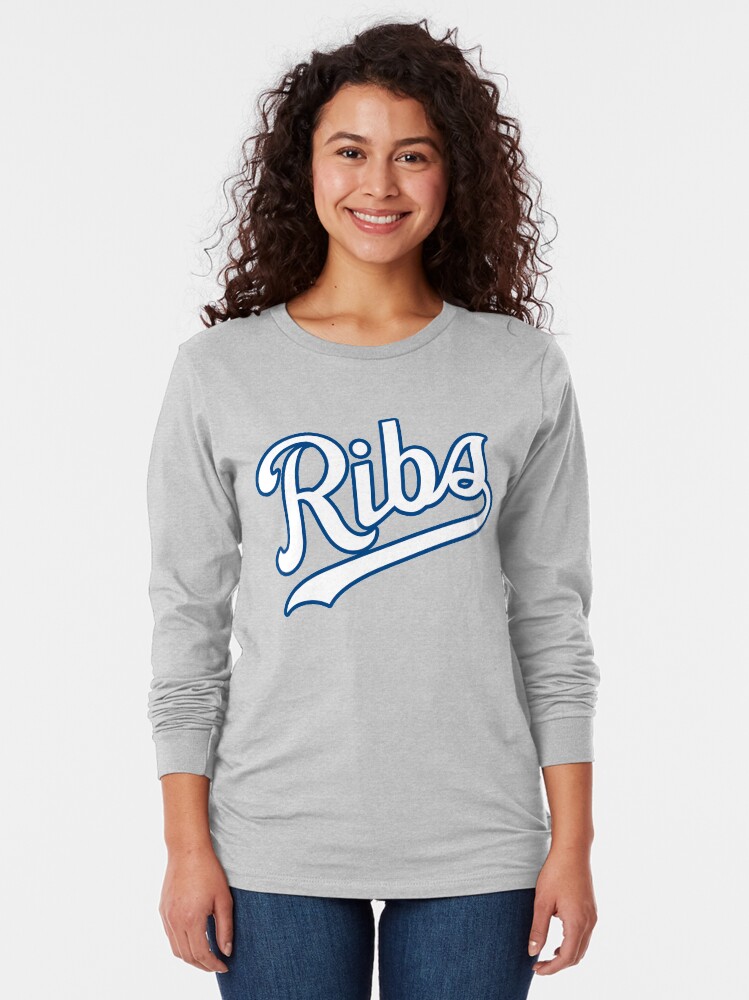 Alternate view of KC Ribs - Powder Blue 2 Long Sleeve T-Shirt