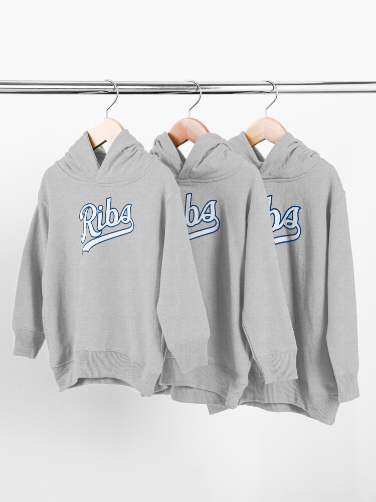 Alternate view of KC Ribs - Powder Blue 2 Toddler Pullover Hoodie