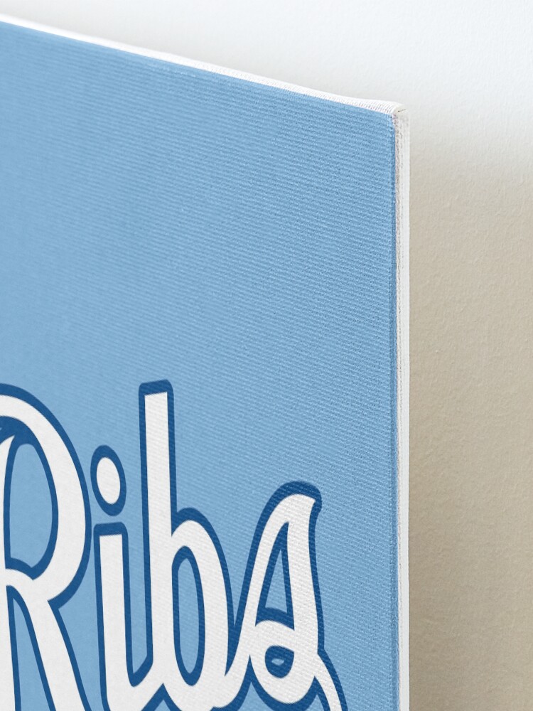 Alternate view of KC Ribs - Powder Blue 2 Mounted Print