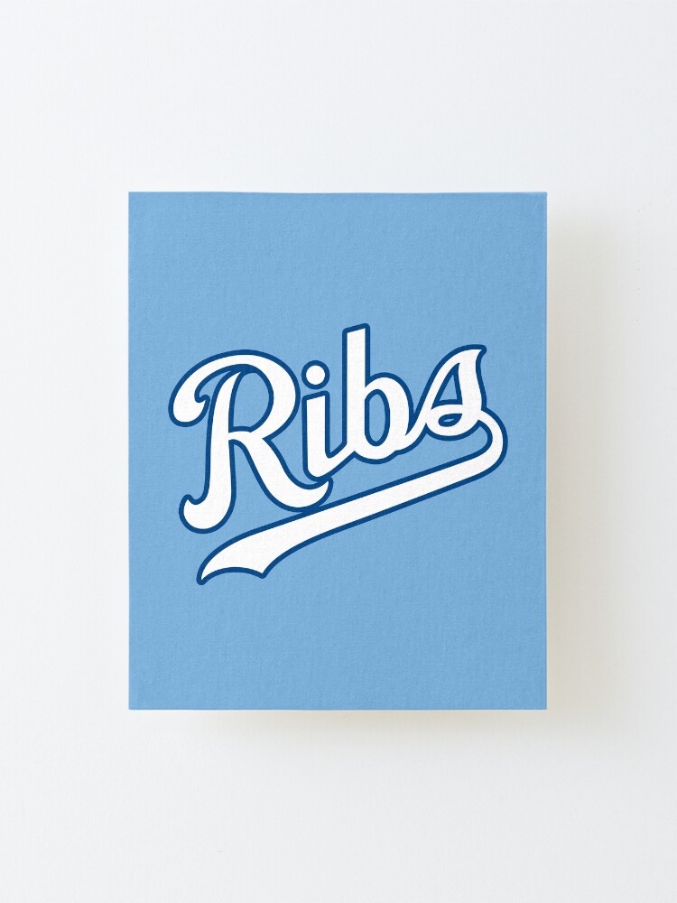 Alternate view of KC Ribs - Powder Blue 2 Mounted Print