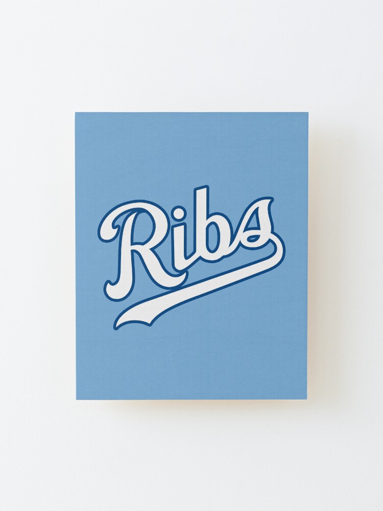 Alternate view of KC Ribs - Powder Blue 2 Mounted Print