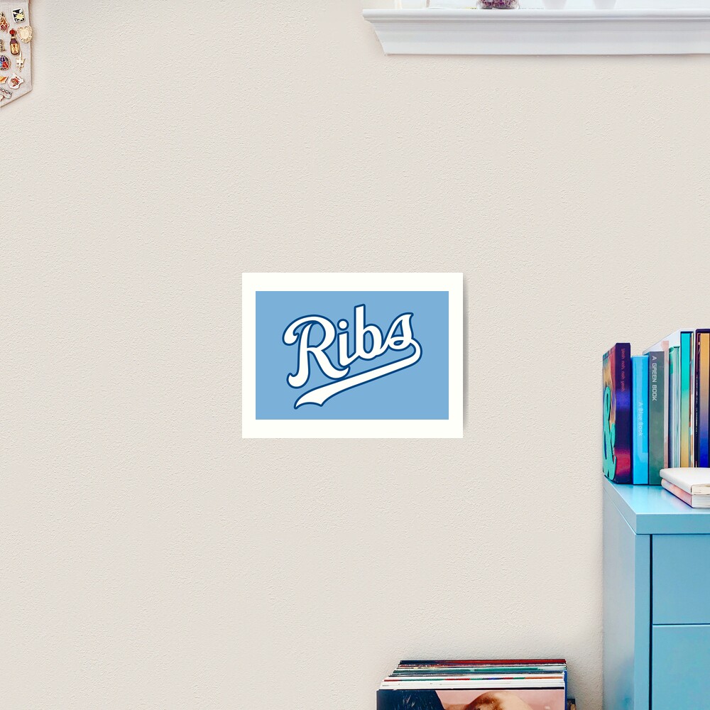 KC Ribs - Powder Blue 2 Art Print
