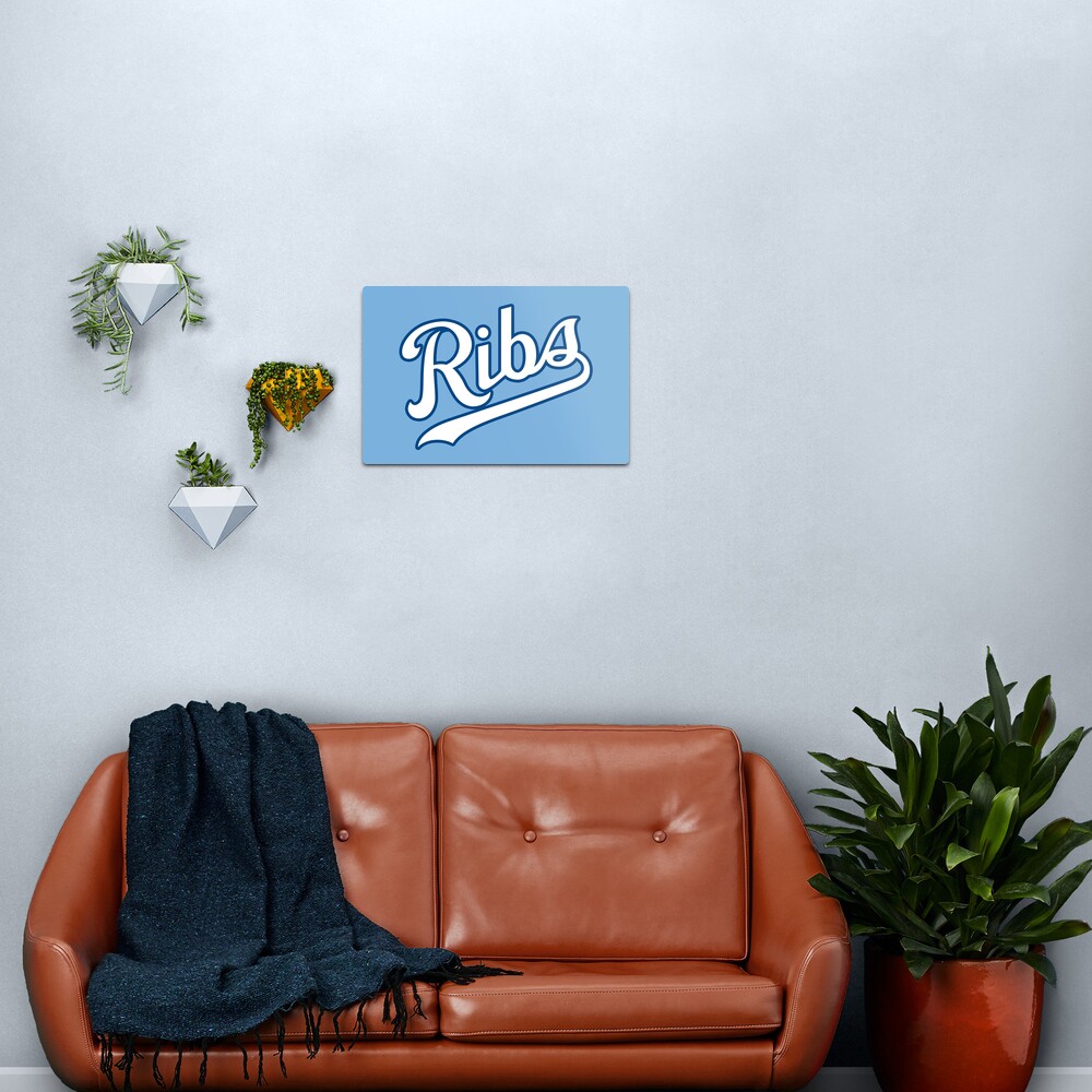 KC Ribs - Powder Blue 2 Metal Print