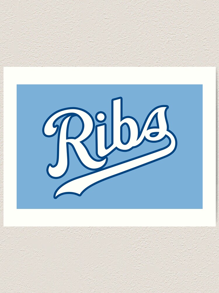 Alternate view of KC Ribs - Powder Blue 2 Art Print