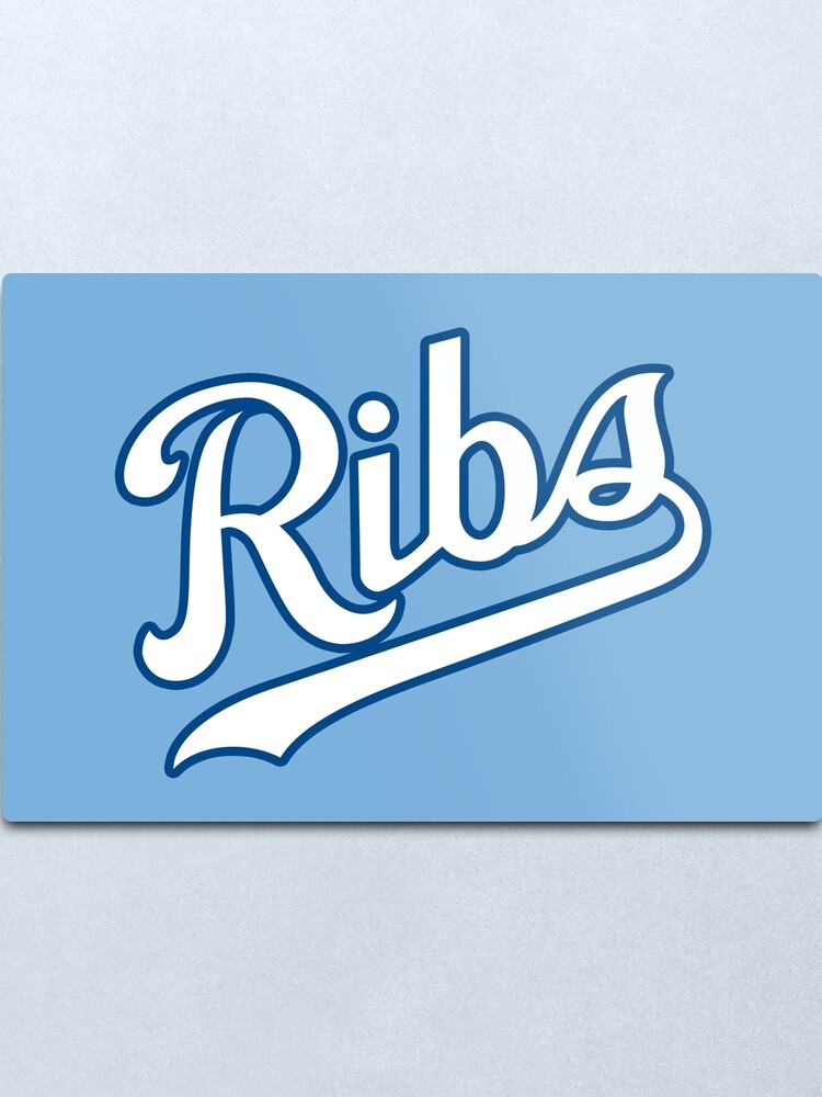 Alternate view of KC Ribs - Powder Blue 2 Metal Print