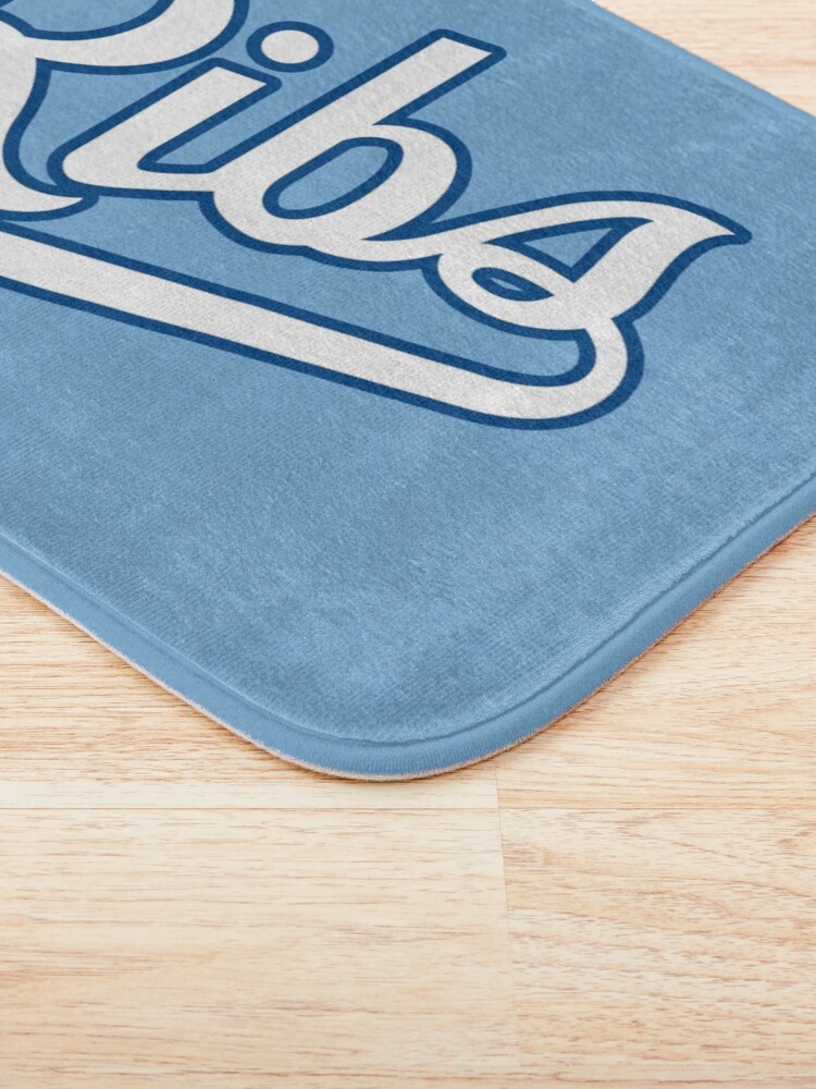 Alternate view of KC Ribs - Powder Blue 2 Bath Mat