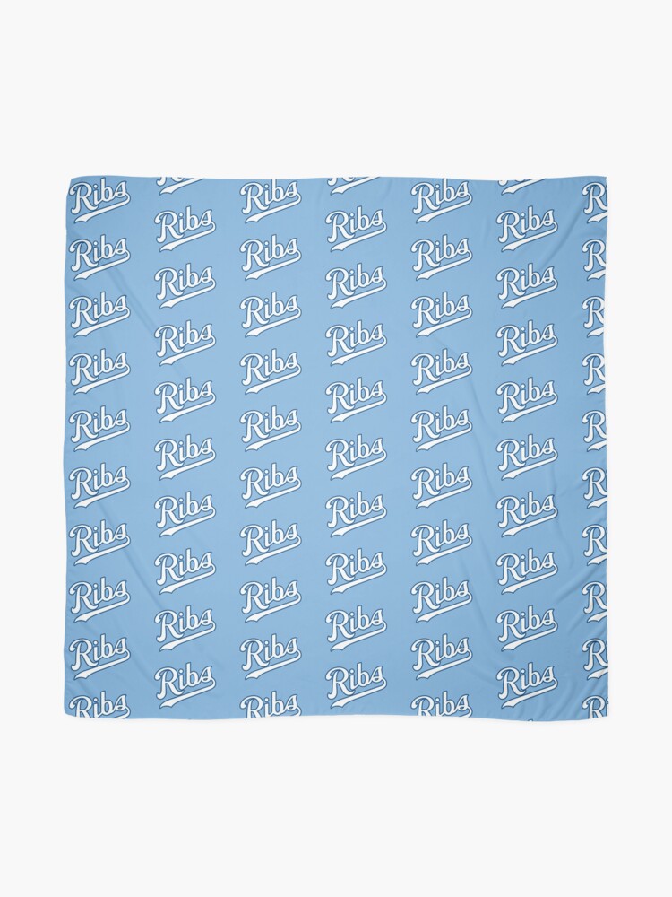 Alternate view of KC Ribs - Powder Blue 2 Scarf