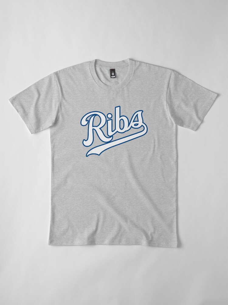 Alternate view of KC Ribs - Powder Blue 2 Premium T-Shirt