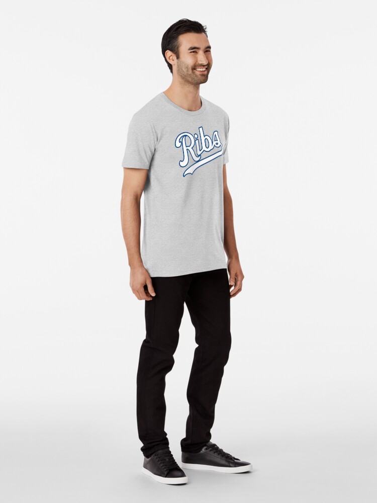 Alternate view of KC Ribs - Powder Blue 2 Premium T-Shirt
