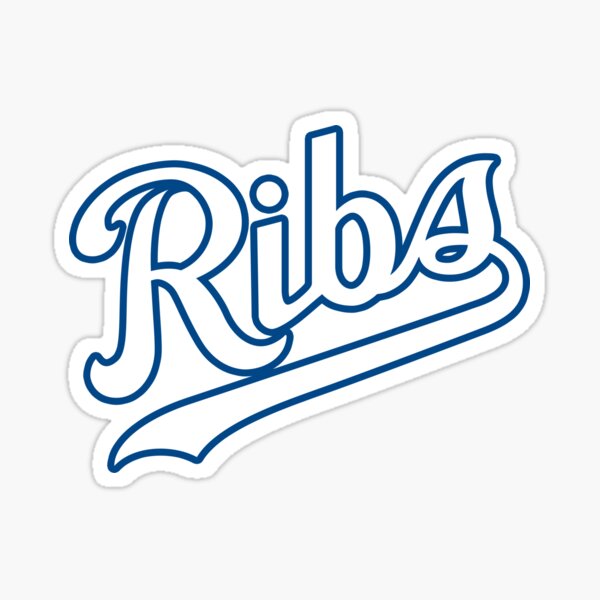KC Ribs - Powder Blue 2 Sticker