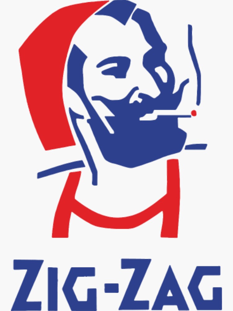 Vinyl Sticker Zig-Zag Man Sticker - 2.25 Inch Premium Vinyl Decal