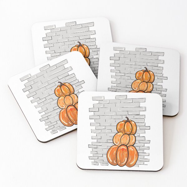 Item preview, Pumpkins In Front Of Brick Wall designed and sold by missmann.