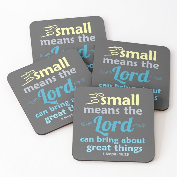 Item preview, By small means the Lord can bring about great things. designed and sold by Restored Gospel Boutique .