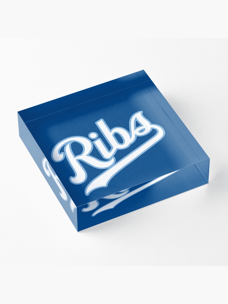 Alternate view of KC Ribs - Blue 2 Acrylic Block