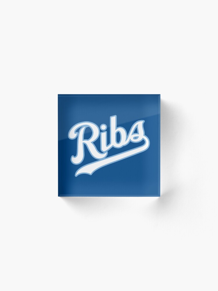 Alternate view of KC Ribs - Blue 2 Acrylic Block