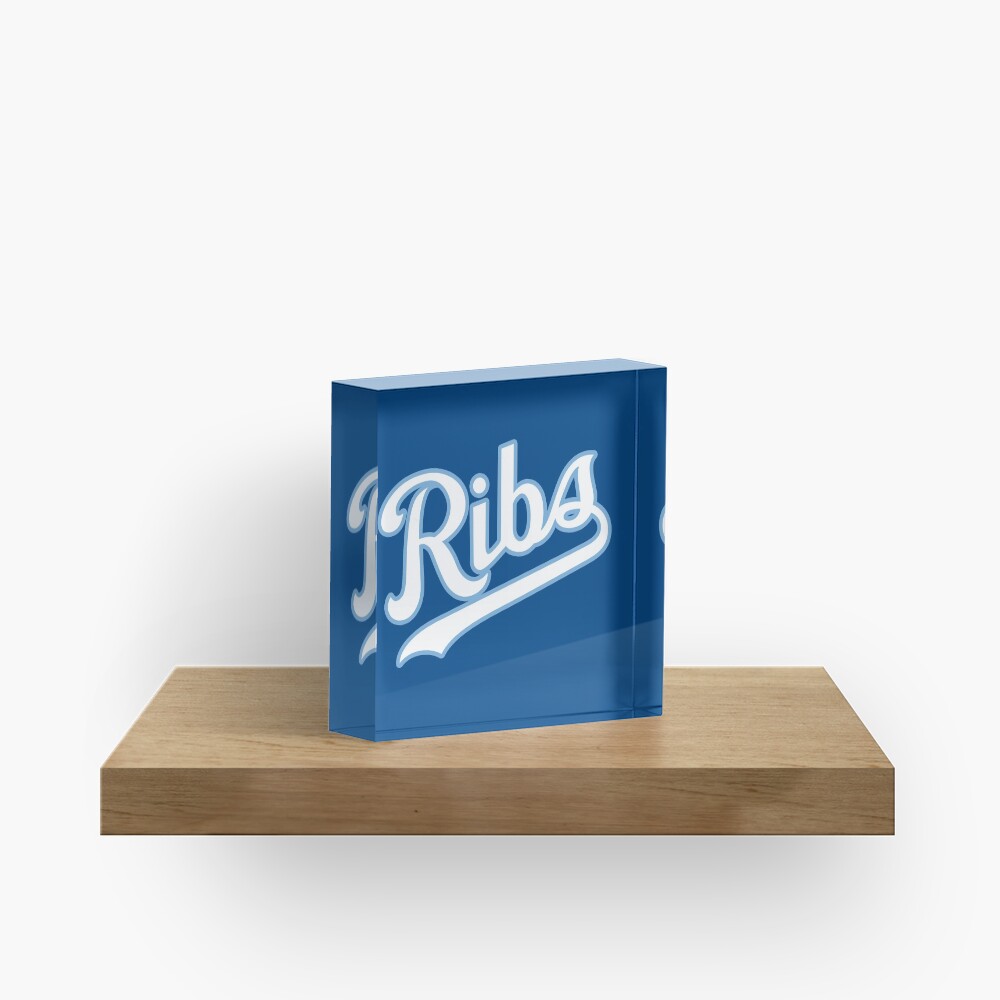 KC Ribs - Blue 2 Acrylic Block
