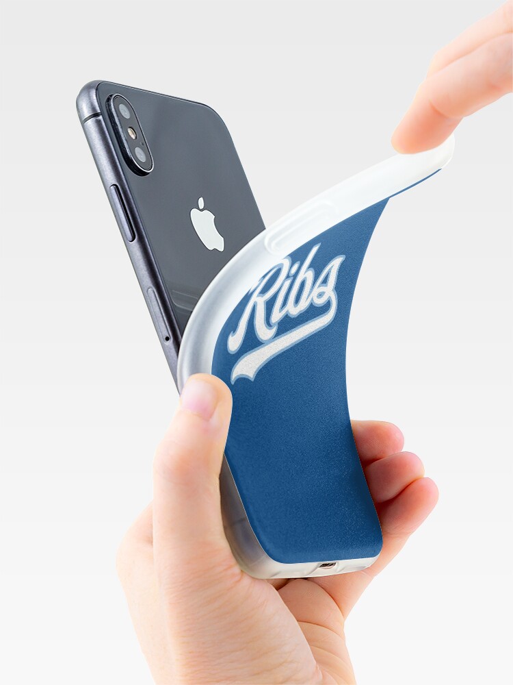 Alternate view of KC Ribs - Blue 2 iPhone Case & Cover