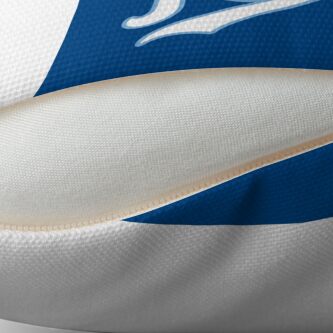 Alternate view of KC Ribs - Blue 2 Throw Pillow