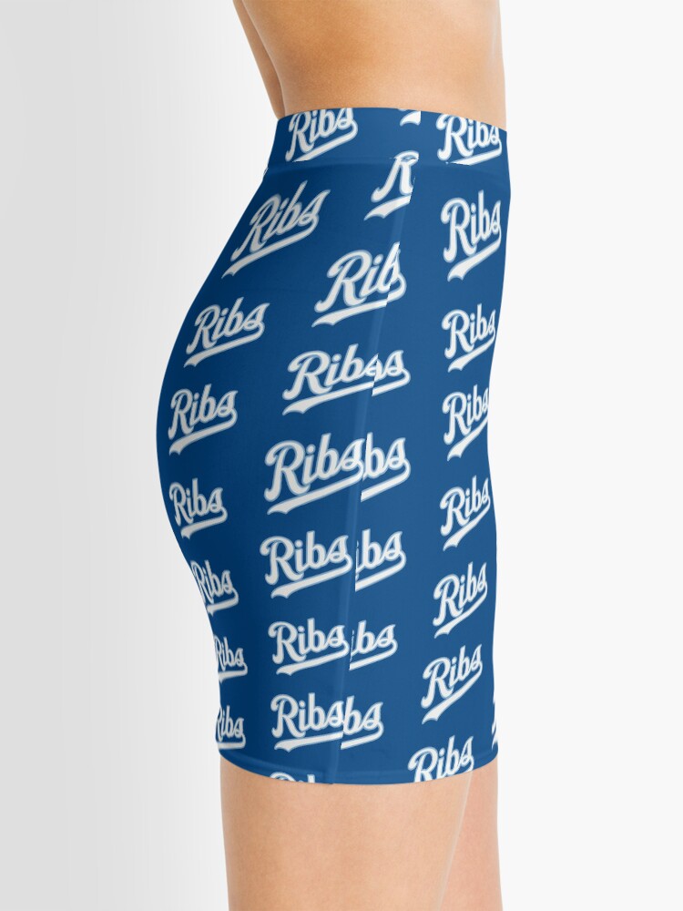 Alternate view of KC Ribs - Blue 2 Mini Skirt