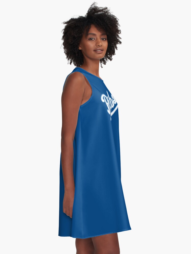 Alternate view of KC Ribs - Blue 2 A-Line Dress