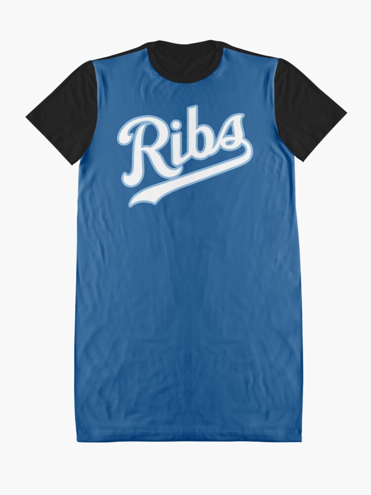 Alternate view of KC Ribs - Blue 2 Graphic T-Shirt Dress
