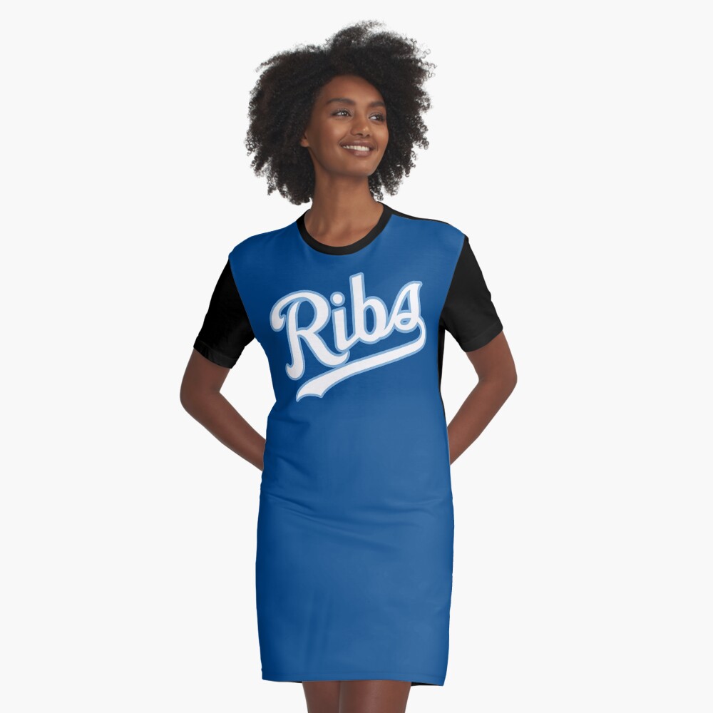 KC Ribs - Blue 2 Graphic T-Shirt Dress