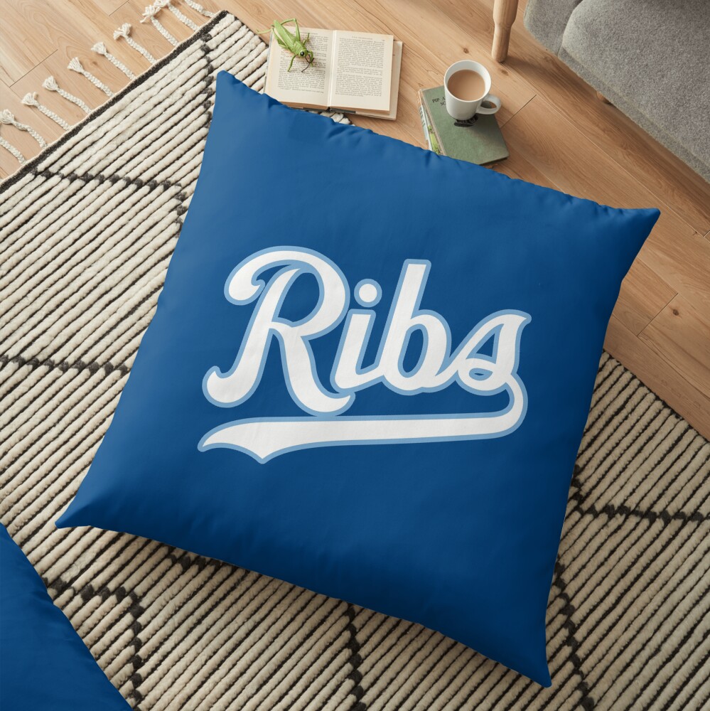 KC Ribs - Blue 2 Floor Pillow