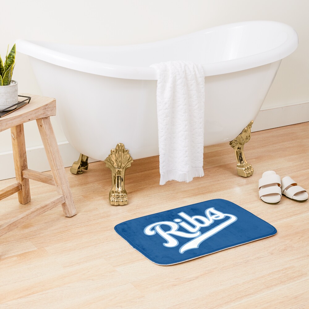 KC Ribs - Blue 2 Bath Mat