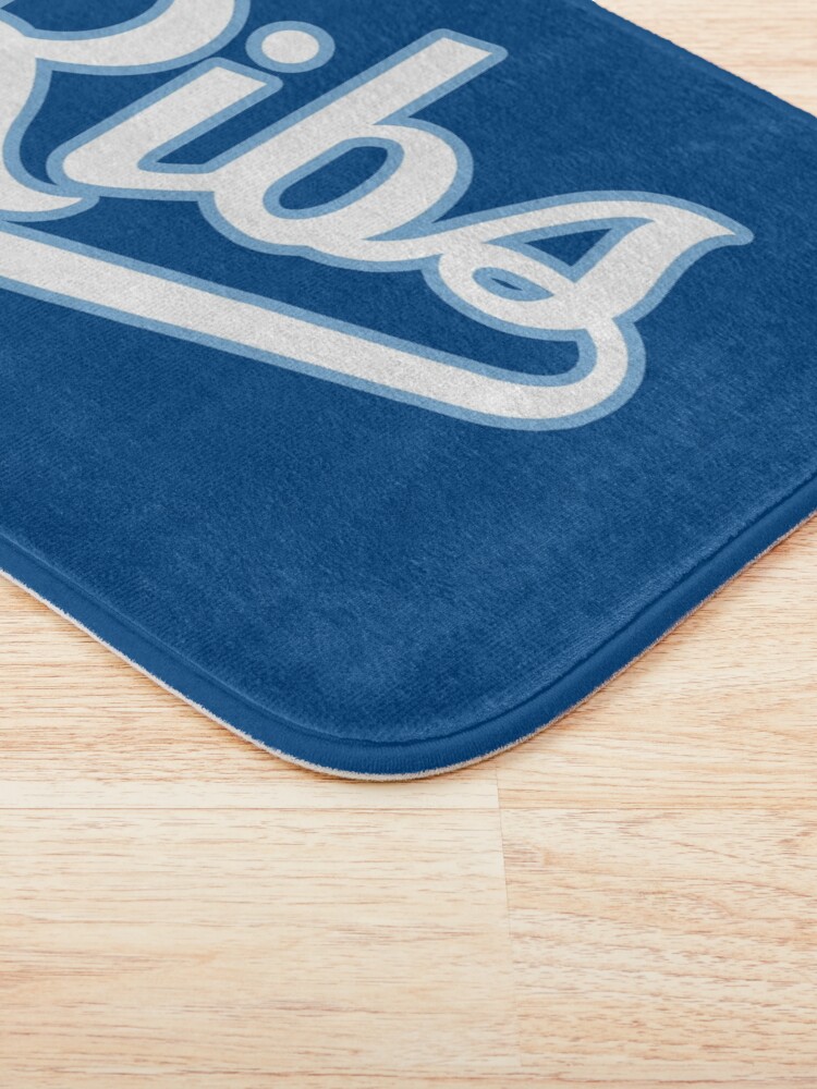 Alternate view of KC Ribs - Blue 2 Bath Mat