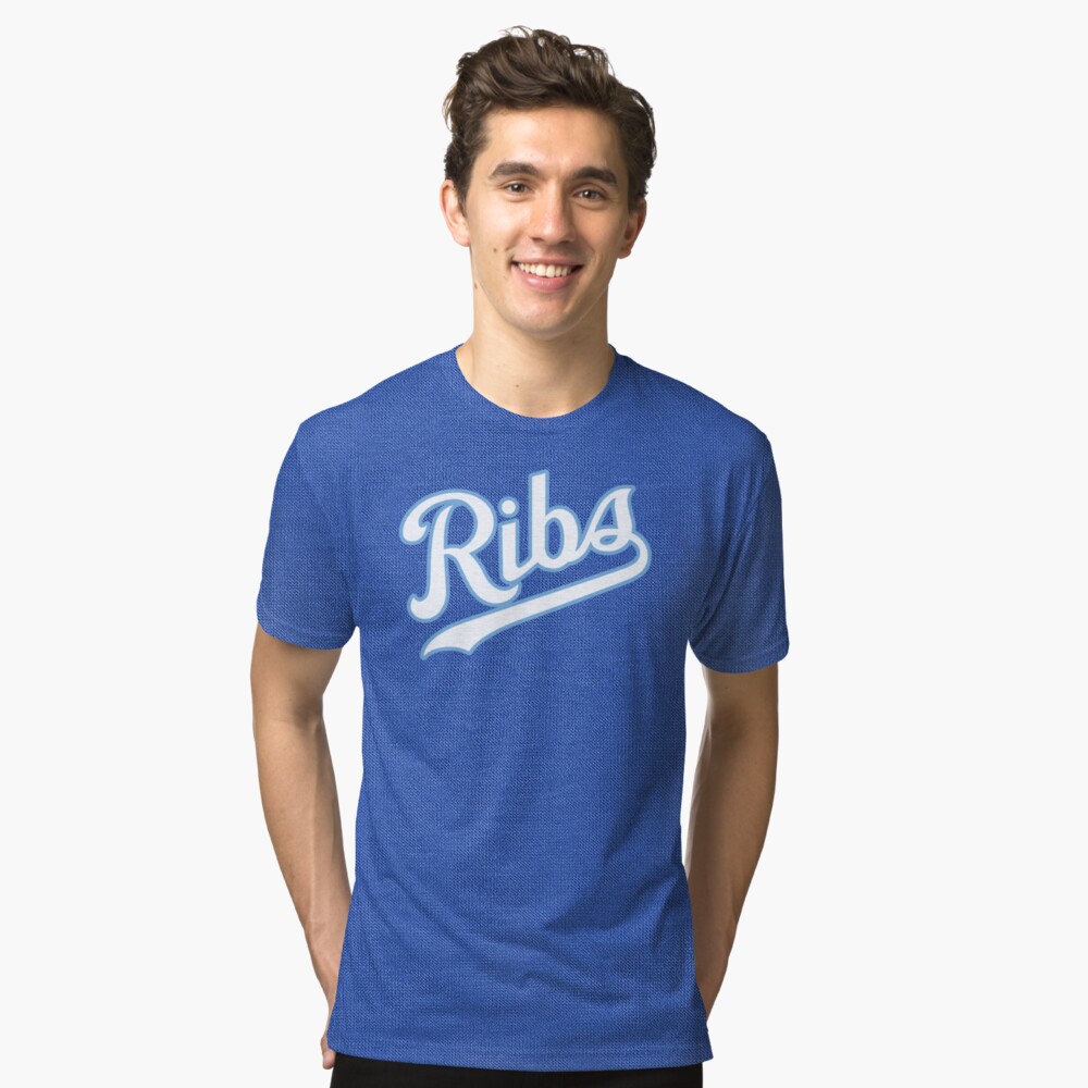 KC Ribs - Blue 2 Tri-blend T-Shirt