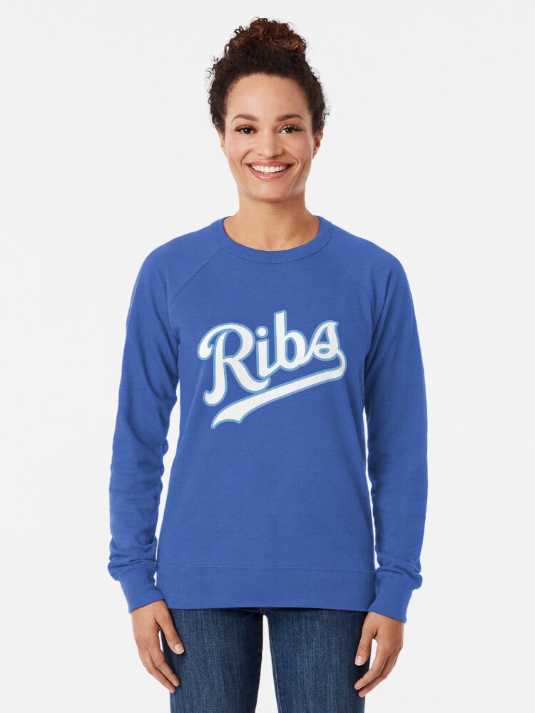 Alternate view of KC Ribs - Blue 2 Lightweight Sweatshirt