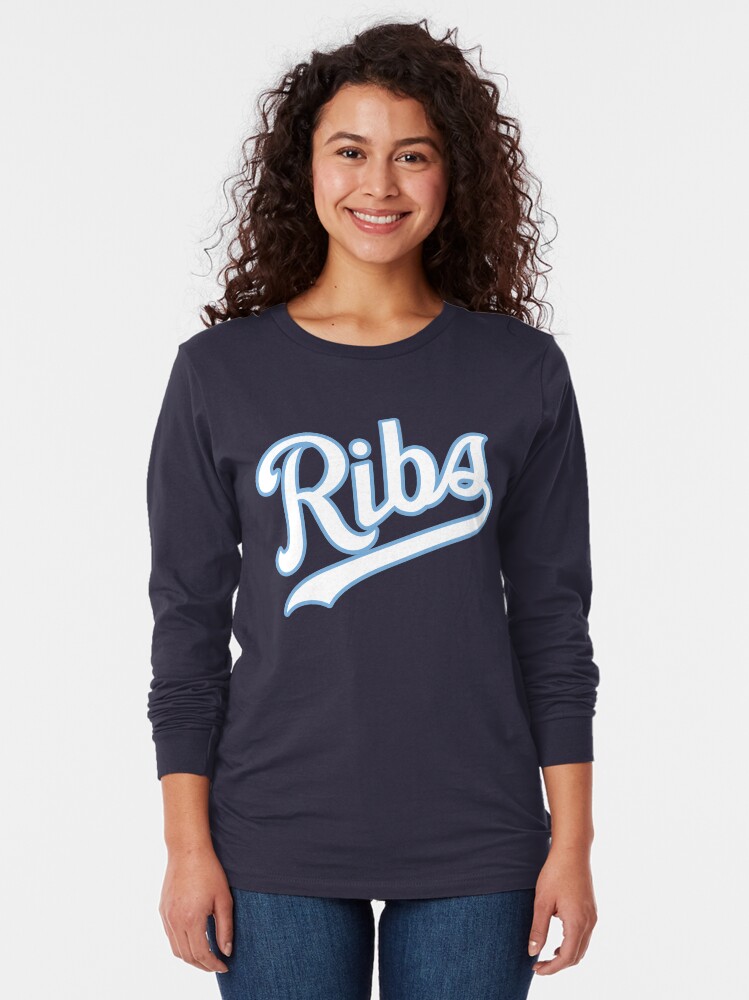 Alternate view of KC Ribs - Blue 2 Long Sleeve T-Shirt