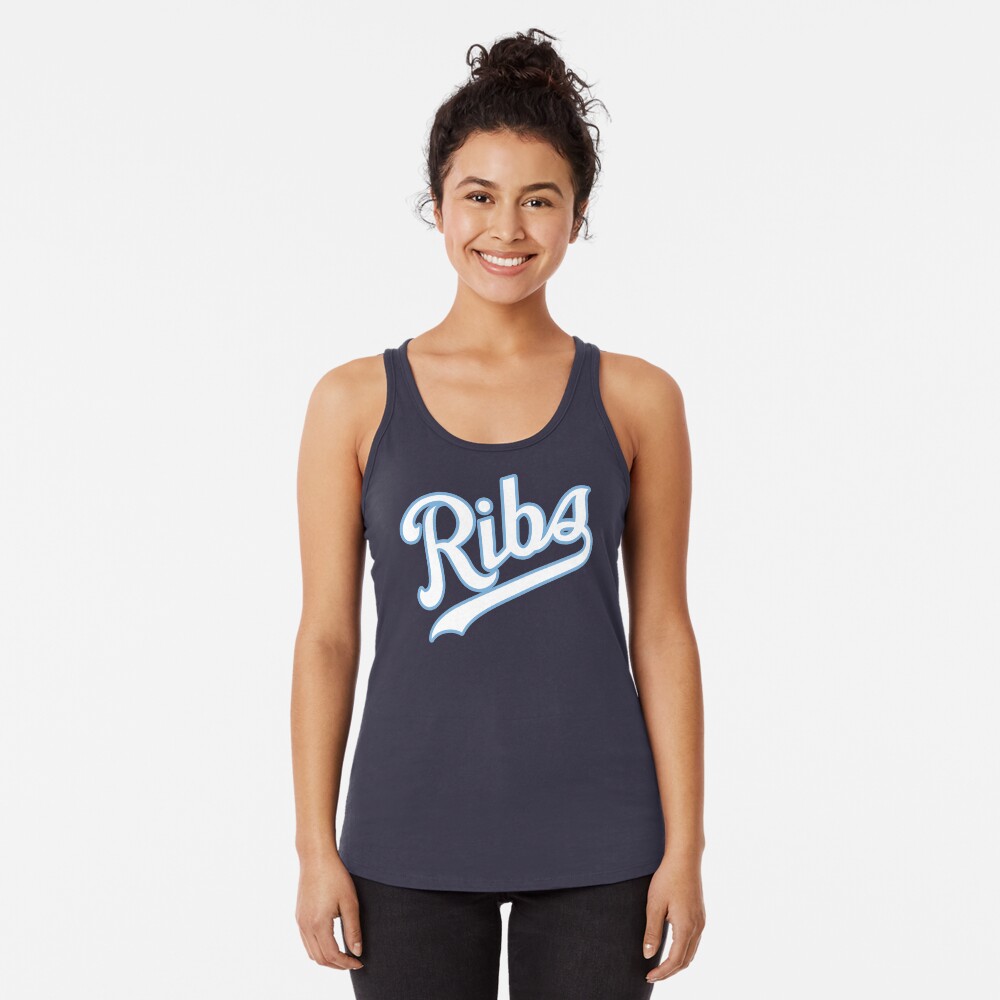 KC Ribs - Blue 2 Racerback Tank Top