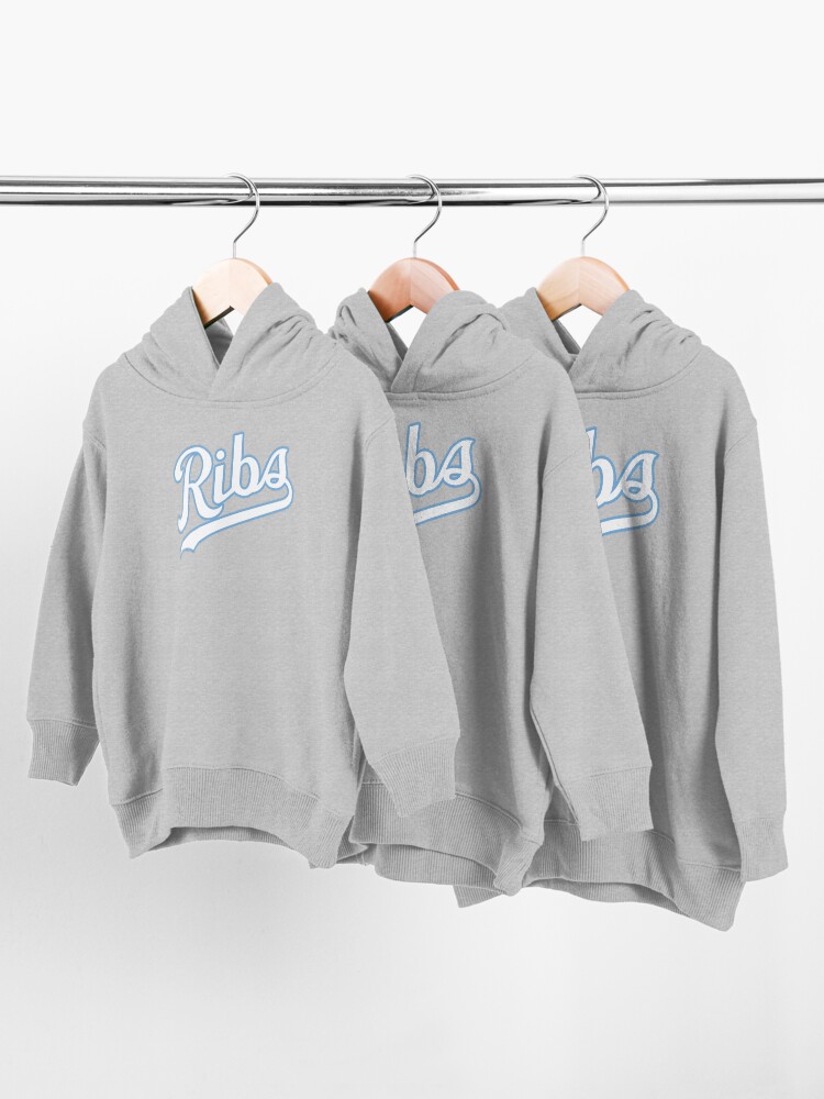 Alternate view of KC Ribs - Blue 2 Toddler Pullover Hoodie