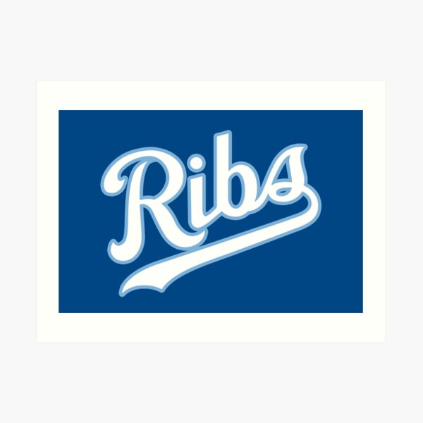 KC Ribs - Blue 2 Art Print