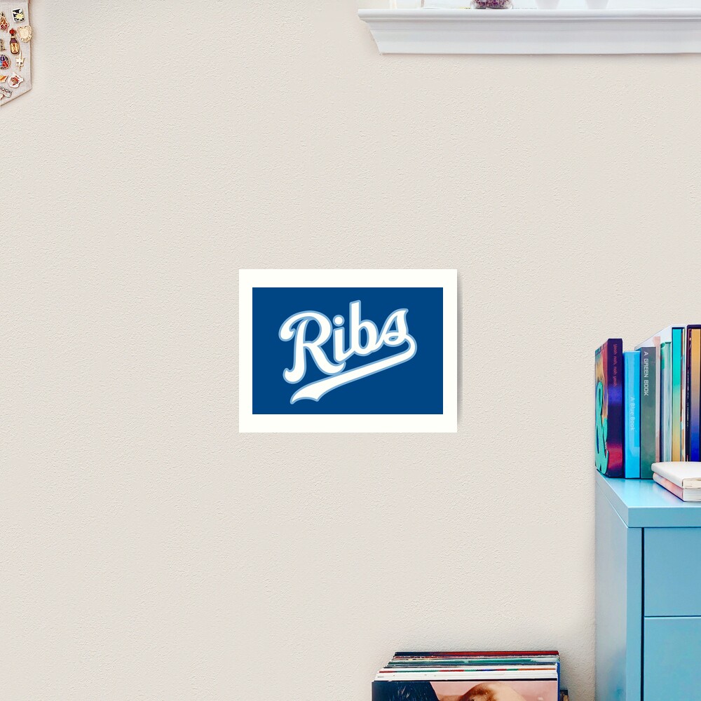 KC Ribs - Blue 2 Art Print