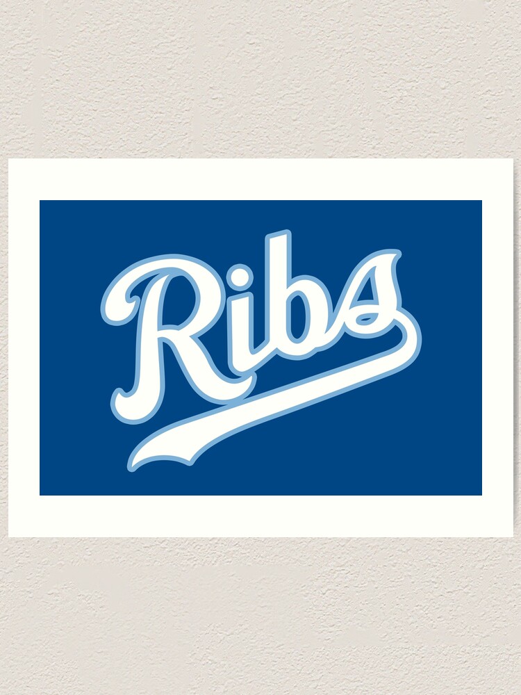 Alternate view of KC Ribs - Blue 2 Art Print