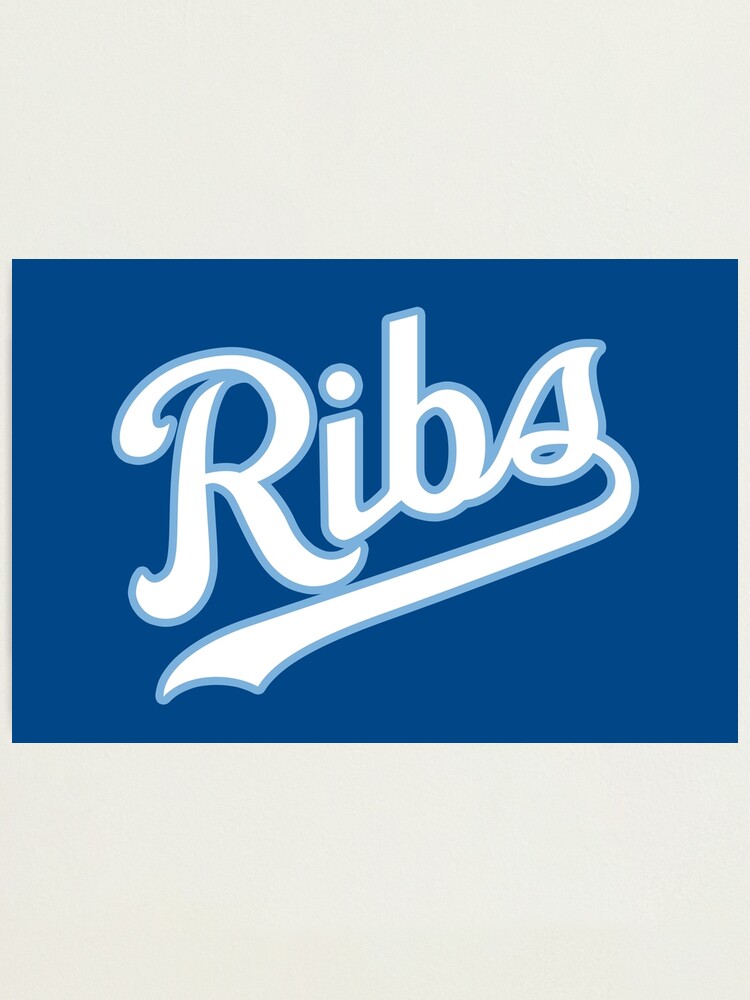 Alternate view of KC Ribs - Blue 2 Photographic Print