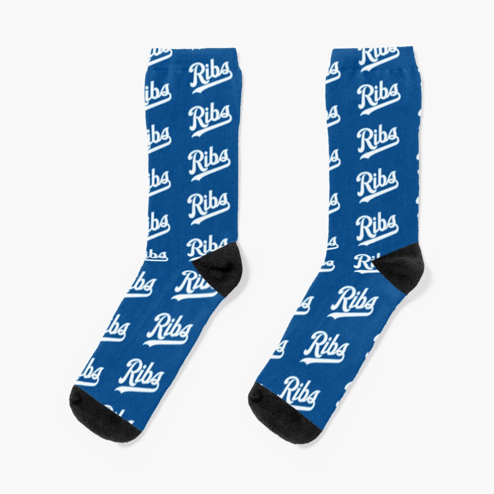 KC Ribs - Blue 2 Socks