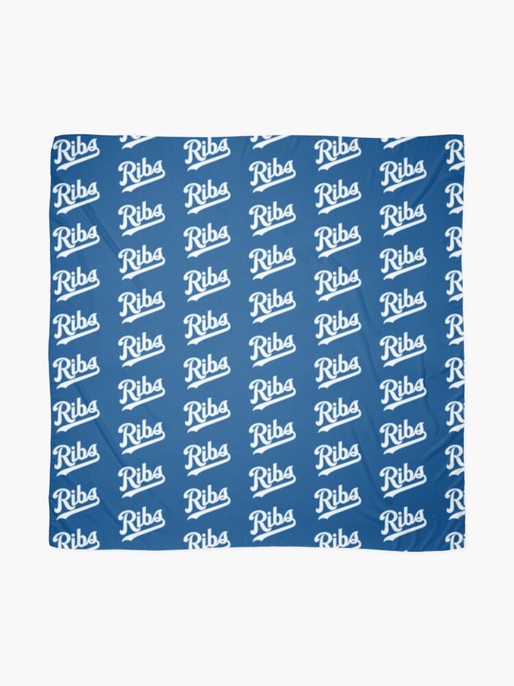 Alternate view of KC Ribs - Blue 2 Scarf