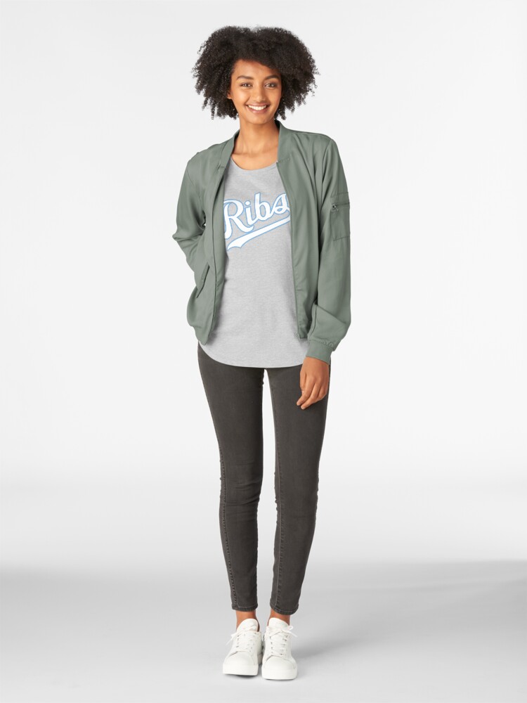 Alternate view of KC Ribs - Blue 2 Premium Scoop T-Shirt