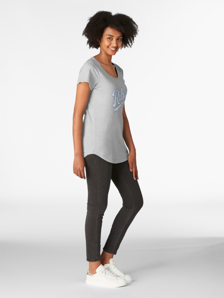 Alternate view of KC Ribs - Blue 2 Premium Scoop T-Shirt