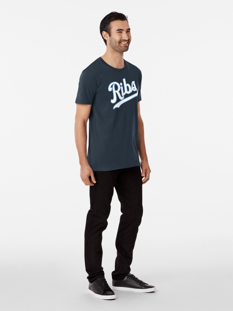 Alternate view of KC Ribs - Blue 2 Premium T-Shirt