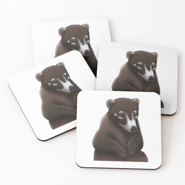 Item preview, Cute Brown Coati Painting designed and sold by troyanthonyart.