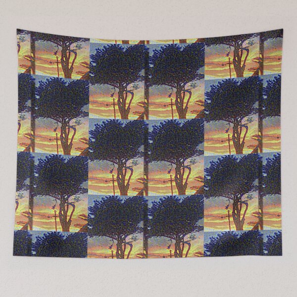 Item preview, Half Moon Bay Cypress Tree - Mosaic designed and sold by missioncreek.