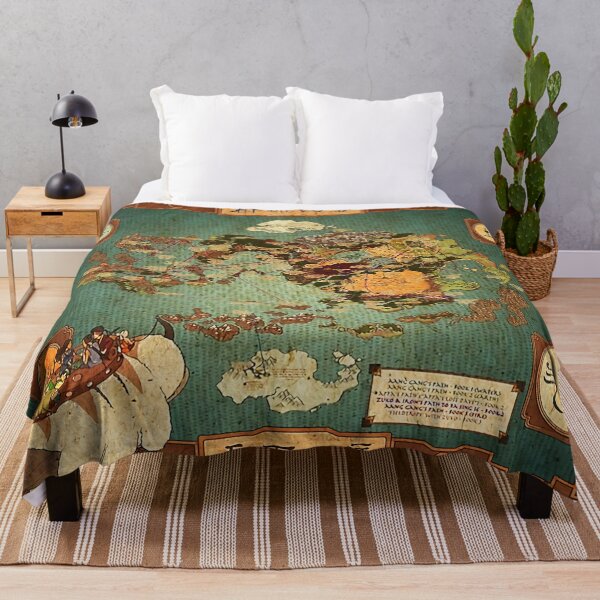 Avatar Die letzte Airbender-Karte Fleecedecke